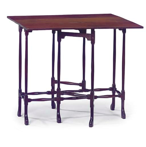 A GEORGE III MAHOGANY SPIDER-LEG TABLE