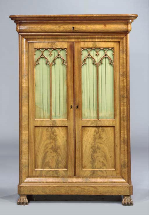 A DUTCH MAHOGANY BOOKCASE