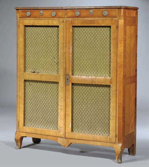 A DUTCH TULIPWOOD BOOKCASE