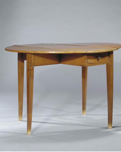 A Dutch mahogany and oak gateleg-table
