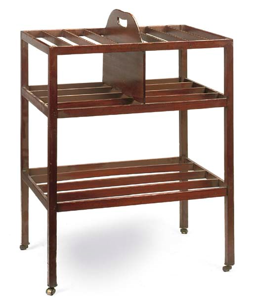 A GEORGE III MAHOGANY RACK