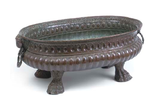AN ITALIAN COPPER OVAL WINE-COOLER