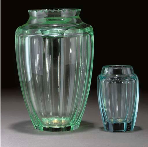 A DAUM GLASS VASE