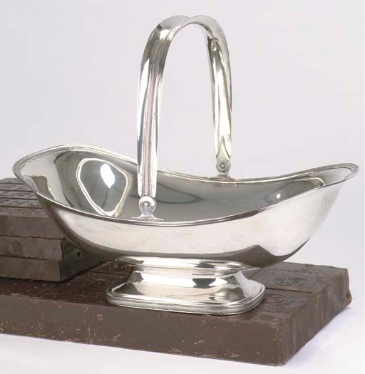 A Dutch silver cake basket
