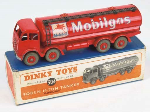 A Dinky 504 Foden 14-Ton Mobilgas Tanker