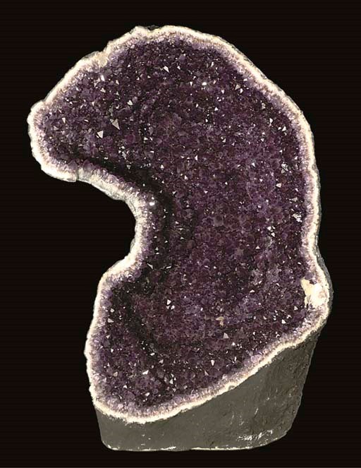 A large and unusual amethyst geode,
