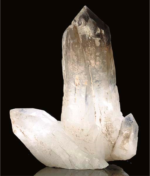 An attractive smokey quartz point formation,