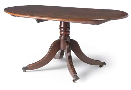 A REGENCY MAHOGANY BREAKFAST TABLE
