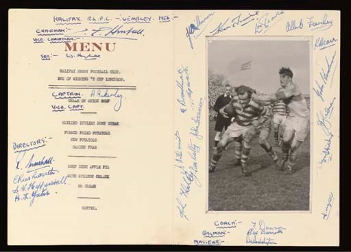 HUNSLET V. WIDNES, 1934 CHALLENGE CUP FINAL ITINERARY BOOKLET