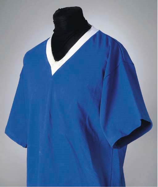 A BLUE RANGERS SHORT-SLEEVED SHIRT