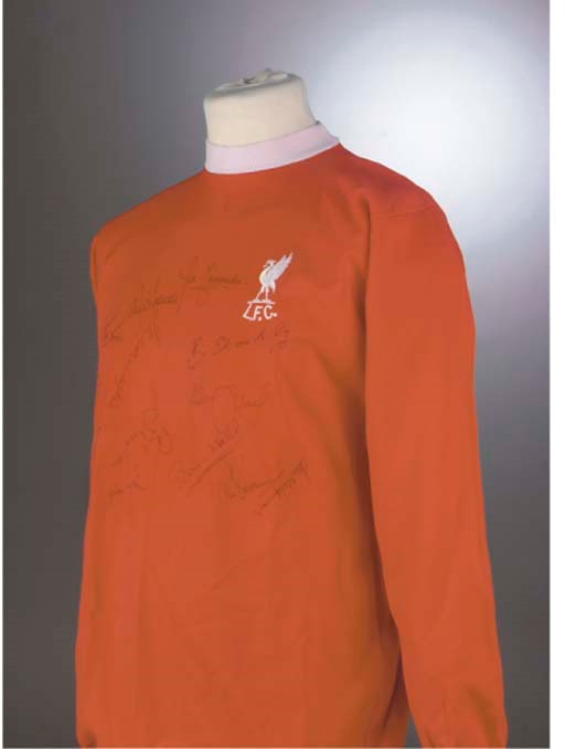A RED LIVERPOOL SHIRT