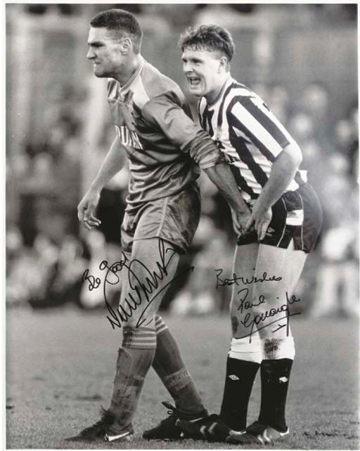 VINNIE JONES AND PAUL GASCOIGNE