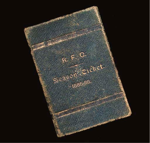 A RANGERS F.C. 1885-86 SEASON TICKET BOOKLET