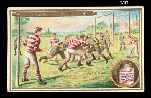A RARE LIEBIG TRADE CARD, 1895