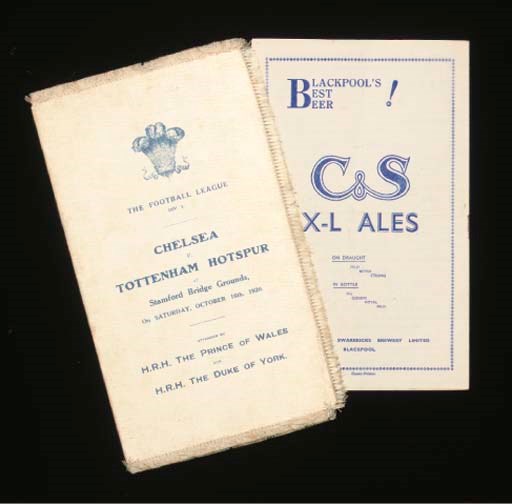 CHELSEA V. TOTTENHAM HOTSPUR, ROYAL BOX EDITION? SILK MATCH PROGRAMME
