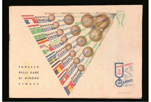 A RARE 1934 OFFICIAL WORLD CUP TOURNAMENT PROGRAMME