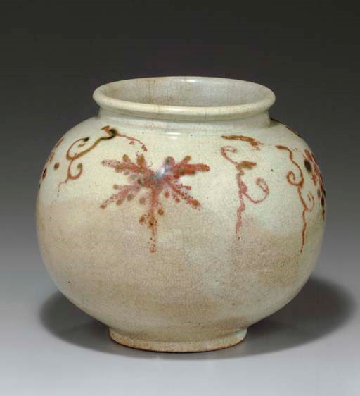 A Copper-decorated Porcelain Jar