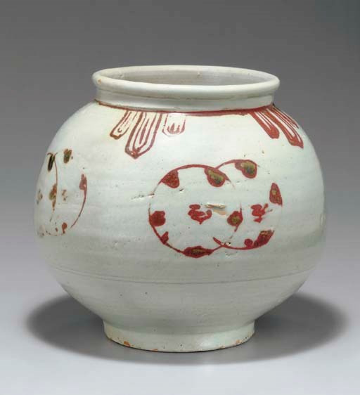 A Copper-decorated Porcelain Jar