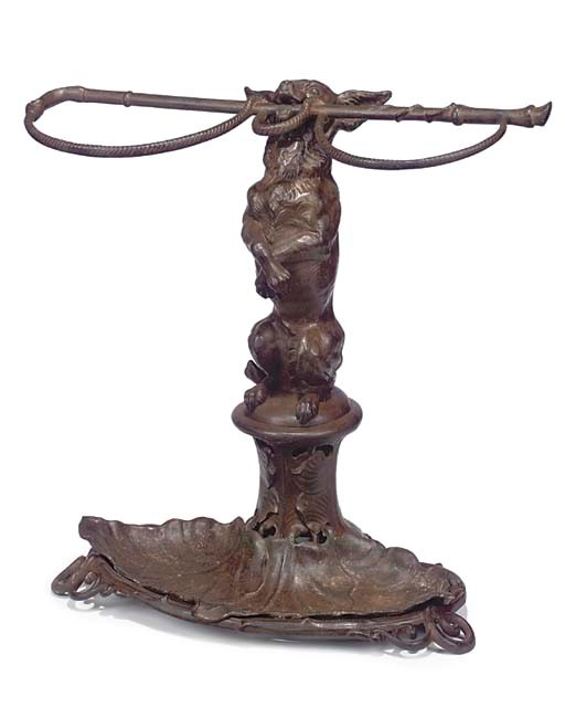 A Victorian cast iron walking stick stand