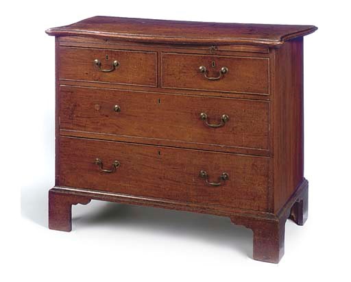 A GEORGE III MAHOGANY CHEST
