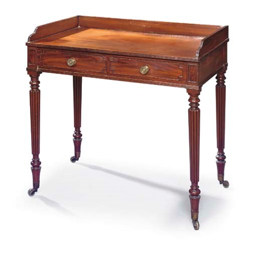 A REGENCY MAHOGANY SIDE TABLE