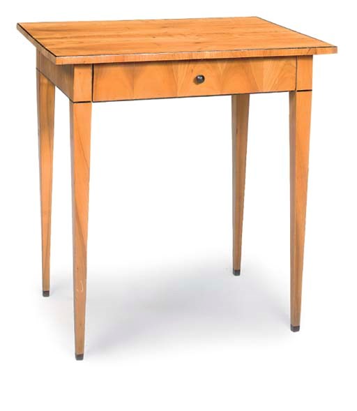 A GERMAN BIEDERMEIER CHERRYWOOD SIDE TABLE