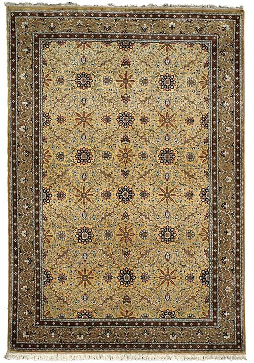 A SILK QUM CARPET