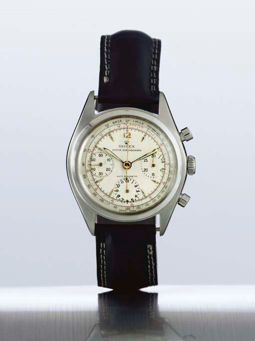 ROLEX. A STAINLESS STEEL CHRONOGRAPH WRISTWATCH