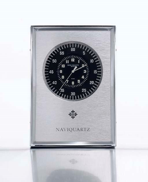 PATEK PHILIPPE. A STAINLESS STEEL ELECTRONIC MARINE CHRONOMETER WITH SWEEP SECONDS