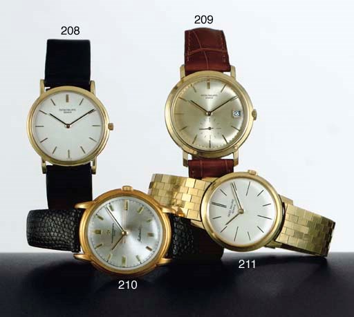 PATEK PHILIPPE. AN 18K GOLD AUTOMATIC WRISTWATCH WITH DATE