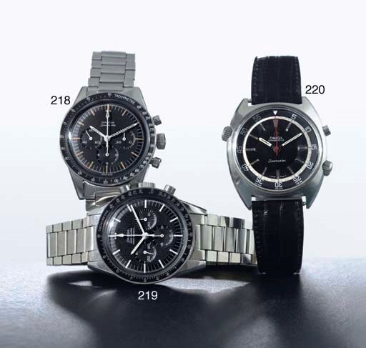 OMEGA. A STAINLESS STEEL CHRONOGRAPH WRISTWATCH
