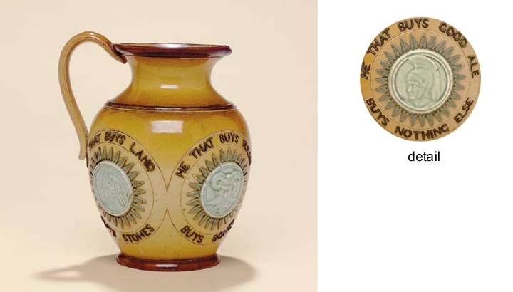 A DOULTON LAMBETH STONEWARE JUG