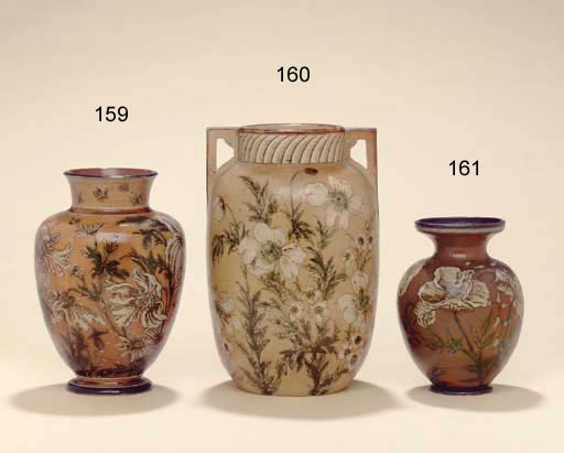 A MARTIN BROTHERS STONEWARE VASE