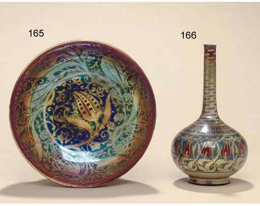 A PILKINGTON'S LANCASTRIAN LUSTRED TEAL-GROUND POTTERY BOWL