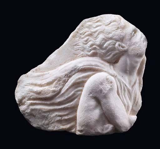 A NEO-ATTIC MARBLE VESSEL FRAGMENT