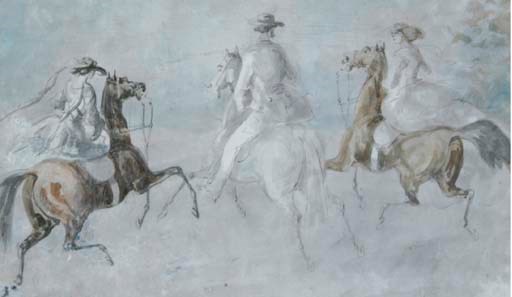 Attributed to Constantin Ernest Adolphe Hyacinthe Guys (French, 1802-1892)