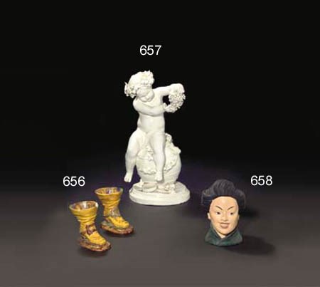 SCULPTURE EN PORCELAINE BLANCHE ITALIENNE (CAPODIMONTE) DE LA FIN DU XIXEME-DEBUT DU XXEME SIECLE
