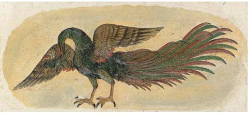 A SINMURGH, QAJAR IRAN, SECOND HALF 19TH CENTURY