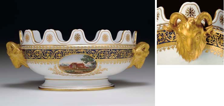 A PORCELAIN MONTEITH BOWL FROM THE IUSSUPOV SERVICE
