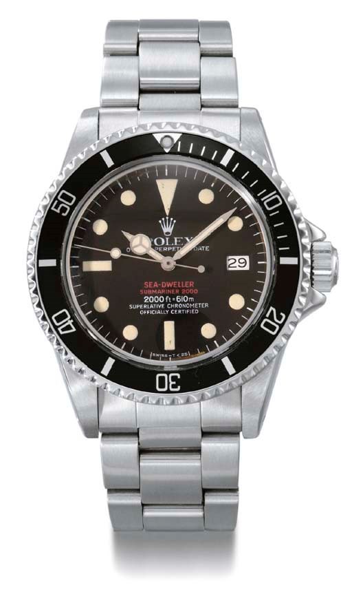 Rolex. A stainless steel self-winding wristwatch with sweep centre seconds, date and bracelet