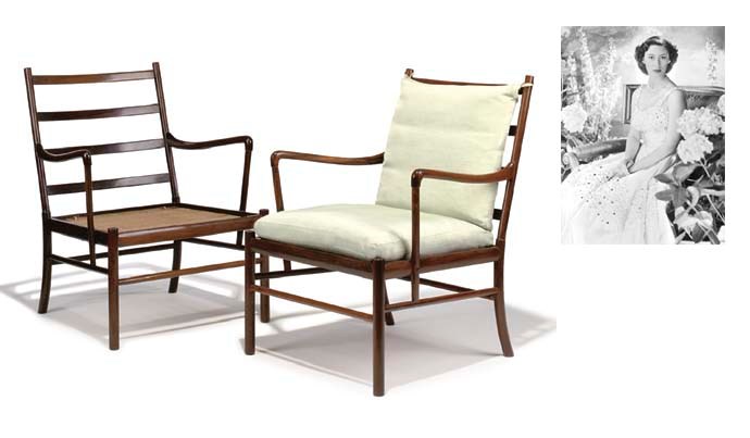 A pair of Danish rosewood armchairs