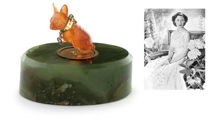 A HARDSTONE BELL-PUSH