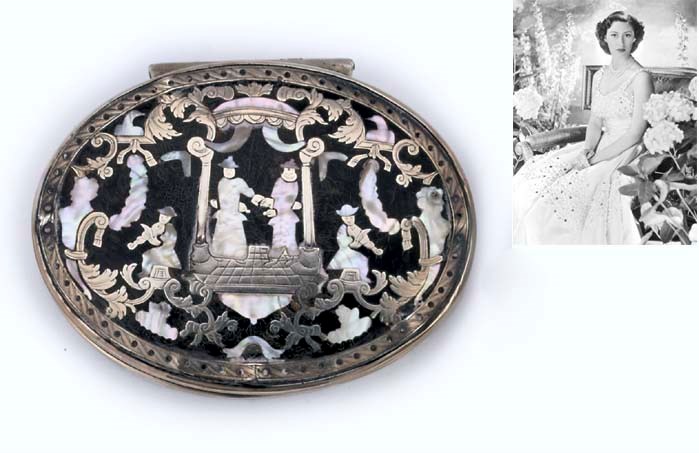 A GEORGE I SILVER-MOUNTED TORTOISESHELL AND MOTHER-OF-PEARL SNUFF-BOX