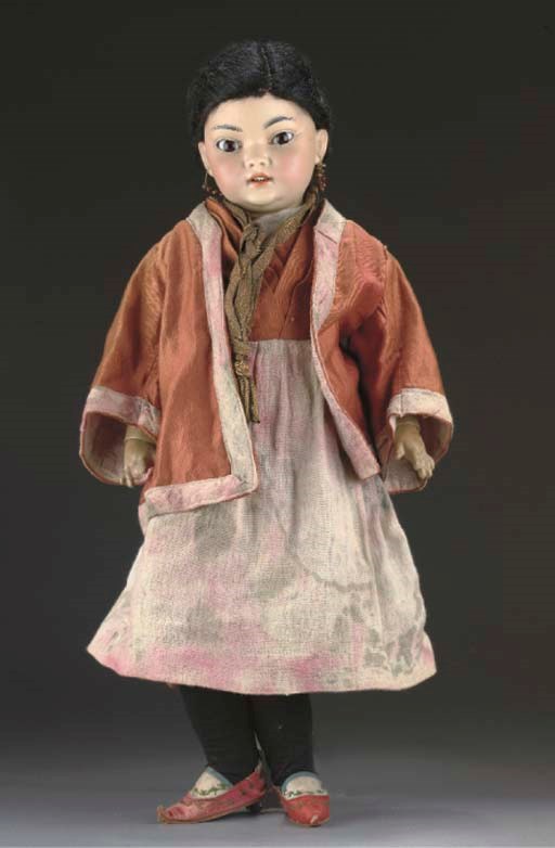 A Simon & Halbig 1129 or 1199 Oriental character doll