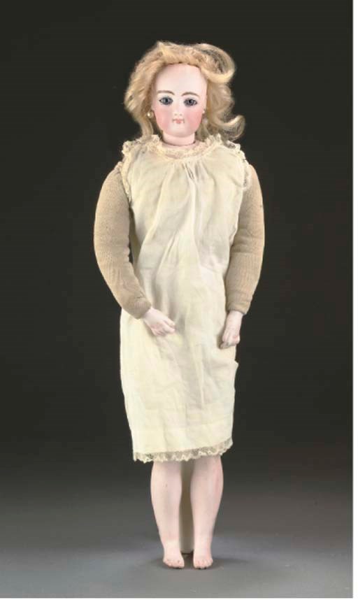 A Francois Gaultier pressed bisque fashionable doll