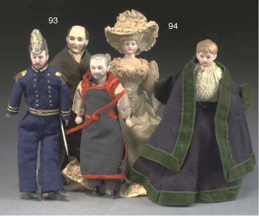 A finely modelled dolls' house man
