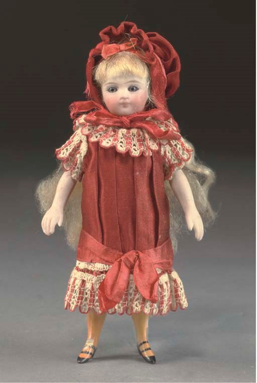A fine all-bisque child dolls' house doll