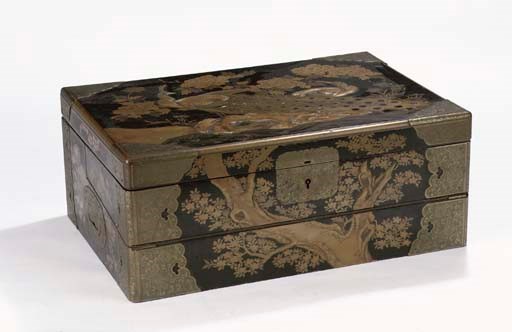 A lacquer export travelling desk