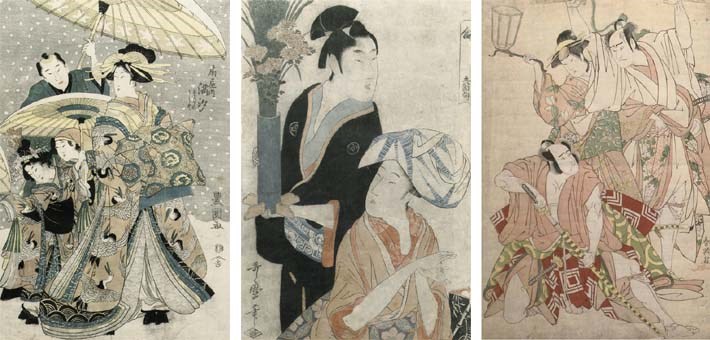 Three Japanese prints