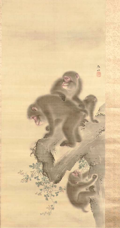 A hanging scroll